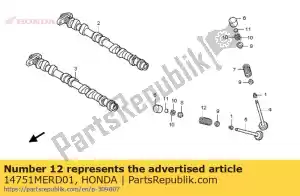 honda 14751MERD01 ressort, soupape - La partie au fond