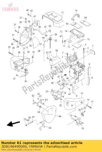 yamaha 3D8148490000 wspornik - Dół