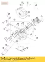 78136020044, KTM, cabeça de cilindro cpl. ktm exc xc 450 500 2012, Novo