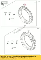 410090773, Kawasaki, 01 opona, fr, 110/70r17 54h, gpr kawasaki  400 2018 2019 2020 2021, Nowy