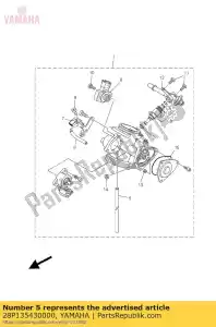 yamaha 28P135430000 hose, air - Bottom side