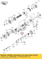 Tutaj możesz zamówić prowadnik ? A? Cuch kl600-b1 od Kawasaki , z numerem części 120531175: