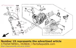 Aquí puede pedir articulación, inyector de Honda , con el número de pieza 17565KTW901: