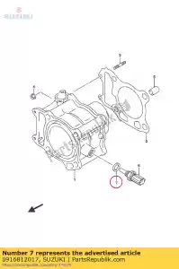 suzuki 0916812017 pakking, 12x17x1 - Onderkant