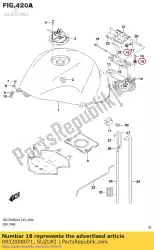 Here you can order the cushion,fuel ta from Suzuki, with part number 0932008071: