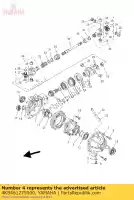 4KB461275000, Yamaha, shim, aandrijf rondsel yamaha yfm yfmfw wolverine x 350 44, Nieuw