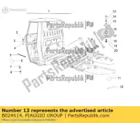 B024614, Piaggio Group, dado ape aprilia piaggio met0001a met0001aa met0001aawh, metm9100 met0001aawj met0001bav met0003ba1 metca4100 metca4101 metca4101, metca4102 metcd3 metm917e metm918e, met0001a metm918f metmd sr 125 storm tt bsiv vin: mbx000t58rc001005, motor: s4c8257973 50 125, Nuovo