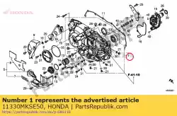 Here you can order the cover comp r crankcase from Honda, with part number 11330MKSE50: