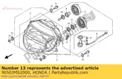 Tutaj możesz zamówić spryskiwacz, mocowanie reflektora od Honda , z numerem części 90503MS2000: