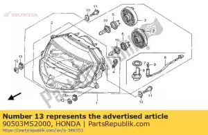 honda 90503MS2000 spryskiwacz, mocowanie reflektora - Dół