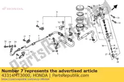 Qui puoi ordinare nessuna descrizione disponibile da Honda , con numero parte 43314MT3000: