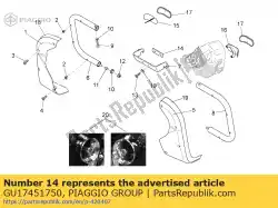 Here you can order the plate from Piaggio Group, with part number GU17451750: