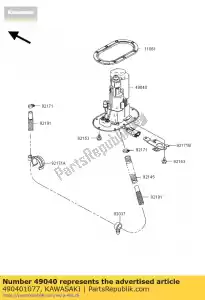 kawasaki 490401077 pump-fuel zx1200-b1 - Bottom side