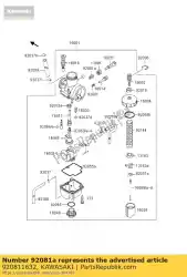 veer, stopschroef kx80-l1 van Kawasaki, met onderdeel nummer 920811632, bestel je hier online: