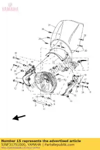 yamaha 5JNF31751000 staffa, faro - Il fondo