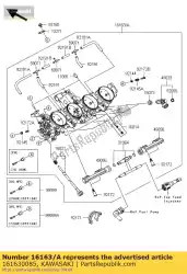 Here you can order the throttle-assy,ttk38 from Kawasaki, with part number 161630085: