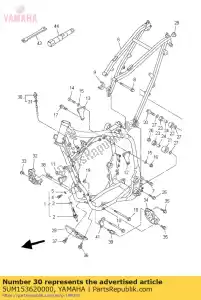 yamaha 5UM153620000 korek, poziom oleju - Dół