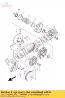 1SCE76600000, Yamaha, polia fixa secundária comp. yamaha yfm 300 2013, Novo