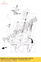 Ici, vous pouvez commander le entretoise auprès de Yamaha , avec le numéro de pièce 22BF31181000: