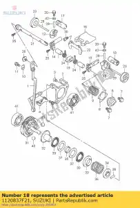 suzuki 1120837F21 valvola assy, ??exh - Il fondo