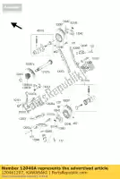 120461207, Kawasaki, pignone, 2 ° albero, 21 kawasaki kvf650 prairie 4x4 kfx700 650 700 , Nuovo