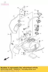 Here you can order the washer, plate from Yamaha, with part number 902010607800: