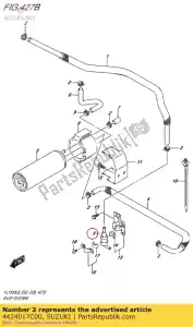 Suzuki 4424017C00 válvula, tanque de combustível - Lado inferior