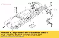 77251KPL900, Honda, sac, carnet d'entretien honda scv lead  cbf m scv100f cbf125m 100 125 , Nouveau