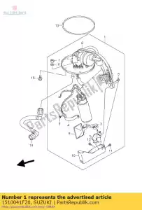 suzuki 1510041F20 pomp assy, ??brandstof - Onderkant