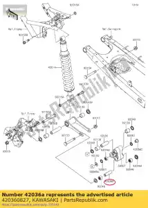 kawasaki 420360827 01 sleeve,12.1x18x58 - Bottom side