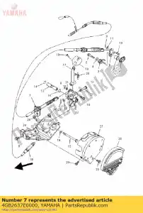 yamaha 4GB2637E0000 draad, controle 1 - Onderkant