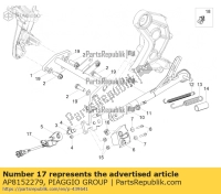 AP8152279, Aprilia, parafuso c / flange m6x20, Novo