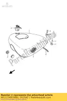 6811124B10B8J, Suzuki, embleem, tank suzuki ls 650 1994, Nieuw