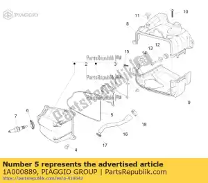 Piaggio Group 1A000889 uszczelka - Dół