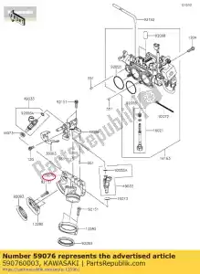 kawasaki 590760003 manifold-intake vn900b6f - Bottom side