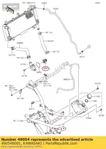 kawasaki 490540001 termostato er650a6s - Lado inferior