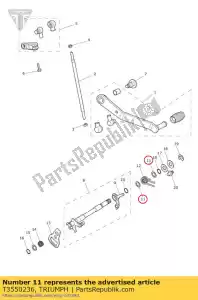 triumph T3550236 washer 14 x 20 x 1.6 - Bottom side