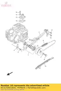 yamaha 913170601800 bout, socket - Onderkant