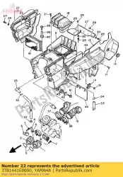 deksel, reinigerbehuizing 2 van Yamaha, met onderdeel nummer 3TB1441E0000, bestel je hier online: