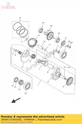 Aquí puede pedir engranaje, conducir de Yamaha , con el número de pieza 2MBE15360000: