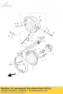 yamaha 4KG843180000 zosta?, reflektor 1 - Dół