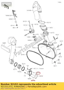 kawasaki 921521332 ko?nierz kvf650-a1 - Dół