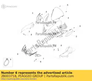 Piaggio Group 2B003718 verschl. unt. - La partie au fond