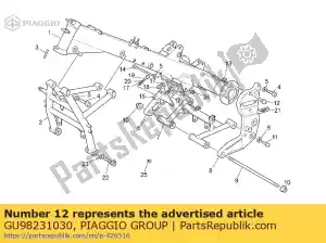 Piaggio Group GU98231030 screw m10x30 - Bottom side