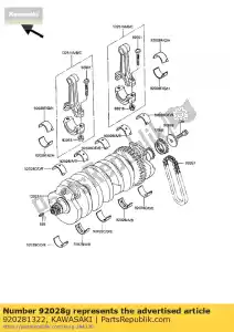 Kawasaki 920281322 tuleja ??cz?ca ro - Dół