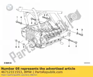 bmw 46712311553 cale - 2,50mm - La partie au fond