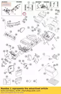 ktm 61411075033 main harness cpl. - Bottom side