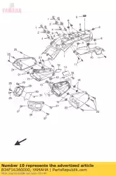 Ici, vous pouvez commander le couvrir l'aile arrière auprès de Yamaha , avec le numéro de pièce B34F163A0000: