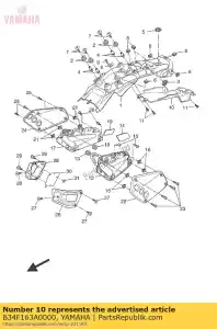 yamaha B34F163A0000 parafango posteriore della copertura - Il fondo