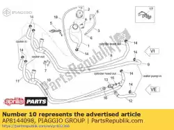 Tutaj możesz zamówić rurka g? Owicy ch? Odnicy wody od Piaggio Group , z numerem części AP8144098: